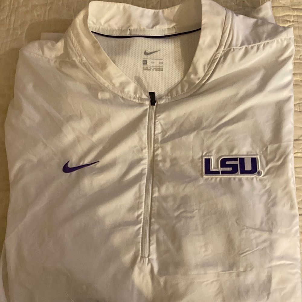 LSU pullover windbreaker